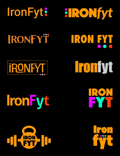 InronFyt logo design